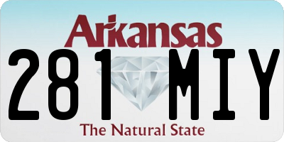 AR license plate 281MIY