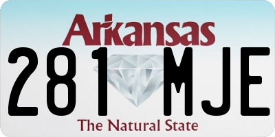 AR license plate 281MJE