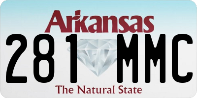 AR license plate 281MMC