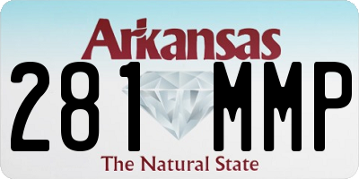 AR license plate 281MMP