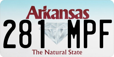 AR license plate 281MPF
