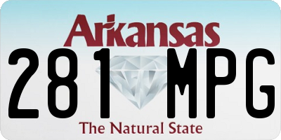 AR license plate 281MPG