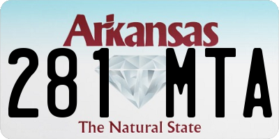 AR license plate 281MTA