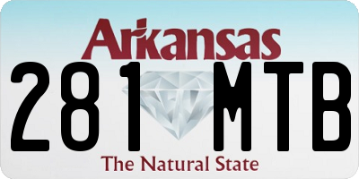 AR license plate 281MTB