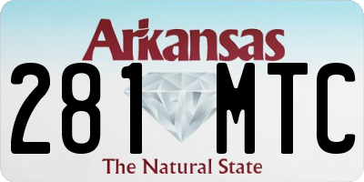 AR license plate 281MTC
