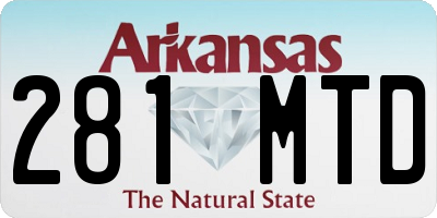 AR license plate 281MTD