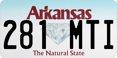 AR license plate 281MTI