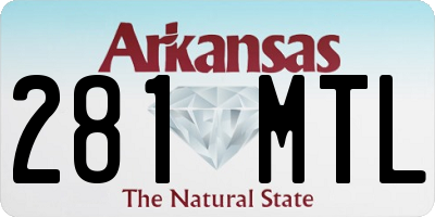 AR license plate 281MTL