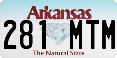 AR license plate 281MTM