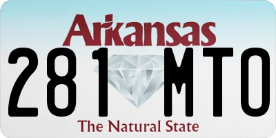 AR license plate 281MTO