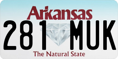 AR license plate 281MUK