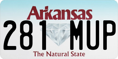 AR license plate 281MUP