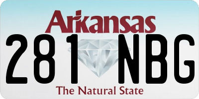AR license plate 281NBG