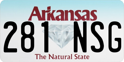 AR license plate 281NSG