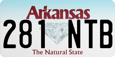 AR license plate 281NTB