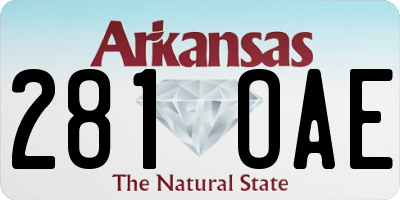 AR license plate 281OAE