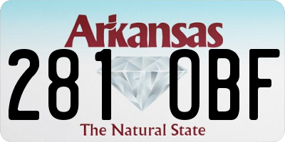 AR license plate 281OBF