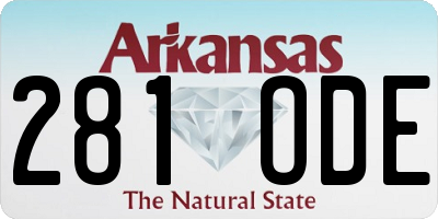 AR license plate 281ODE