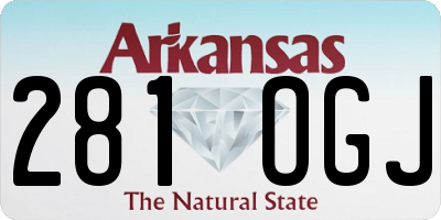 AR license plate 281OGJ