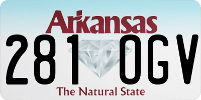 AR license plate 281OGV