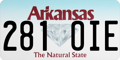 AR license plate 281OIE