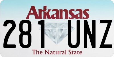 AR license plate 281UNZ