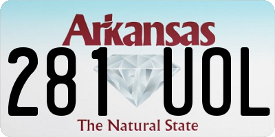 AR license plate 281UOL