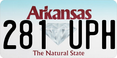 AR license plate 281UPH