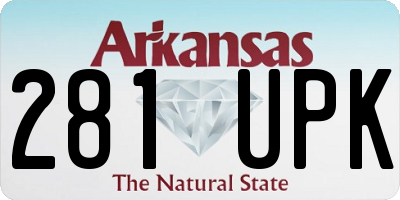 AR license plate 281UPK