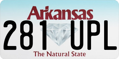AR license plate 281UPL