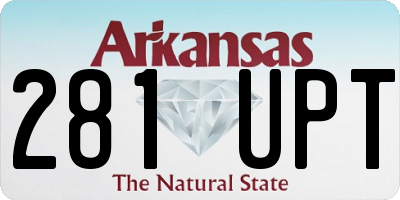 AR license plate 281UPT