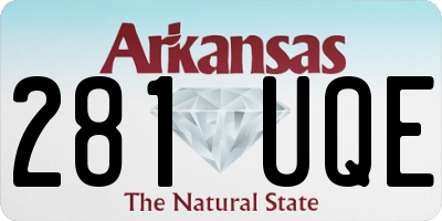 AR license plate 281UQE