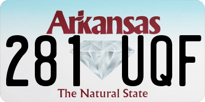 AR license plate 281UQF