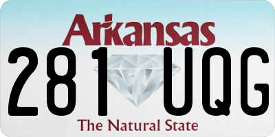 AR license plate 281UQG