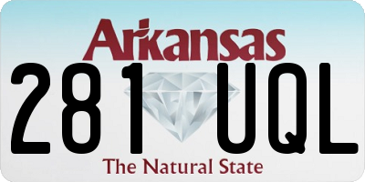 AR license plate 281UQL