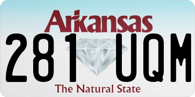AR license plate 281UQM