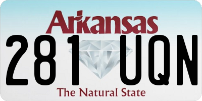 AR license plate 281UQN