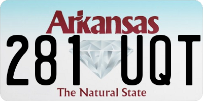 AR license plate 281UQT