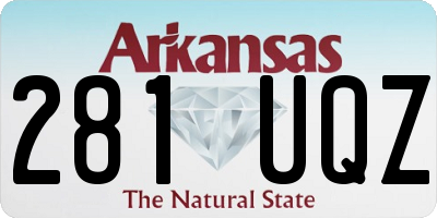 AR license plate 281UQZ