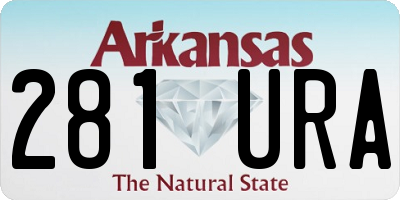 AR license plate 281URA