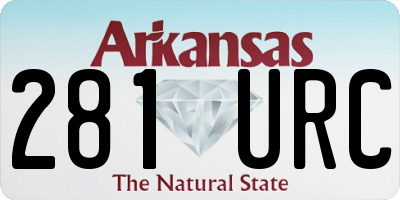 AR license plate 281URC