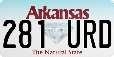 AR license plate 281URD