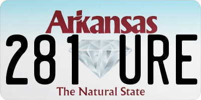 AR license plate 281URE
