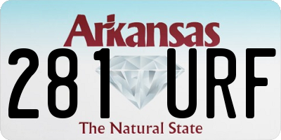 AR license plate 281URF