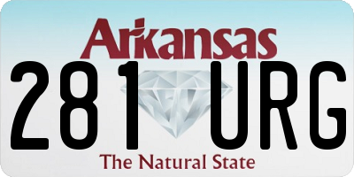 AR license plate 281URG