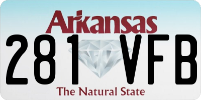 AR license plate 281VFB