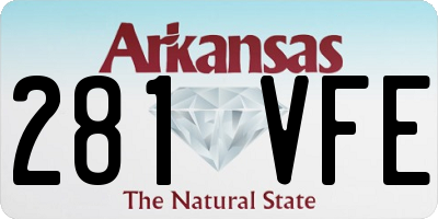 AR license plate 281VFE