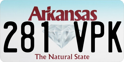 AR license plate 281VPK
