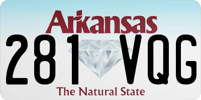 AR license plate 281VQG