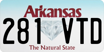 AR license plate 281VTD